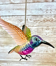Hummingbird Metal Bouncy Garden Bird Decor 16