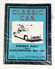 NEW Classic Car Coloring Book Print Art for Adults and Children ~ Quality Prints picture