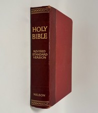RSV Holy Bible 1952 Thomas Nelson Red Hardcover Revised Standard Version picture