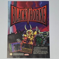 Black Thorne Super Nintendo SNES Game Boy Advance Mercenary Print Ad/Poster picture