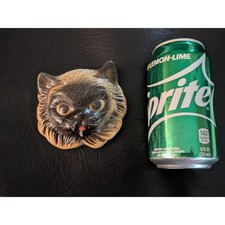 Vintage Miller Studio Siamese Cat Chalkware Wall Plaque Mid Century Decor Brown picture