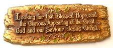1928 A.E. Mitchell Art Co Plaque Looking for the Blessed Hope and the Glorious picture