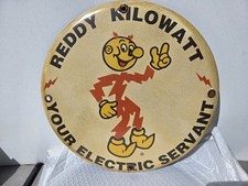 Reddy Kilowatt Reproduction Porcelain Sign 11 3/4