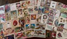 Lot of 60~1900s~Holiday Greeting Postcards~Xmas~Easter~Valentine~Santa~etc.~s509 picture