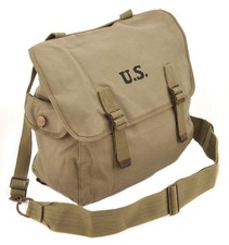 U.S. WW2 M1936 Musette Bag with Shoulder strap Dark OD marked JT&L 1944 picture