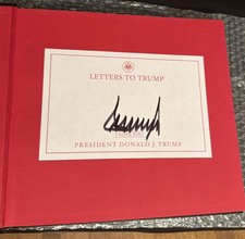 Letters to Trump by Donald J. Trump Signed Winning Team Publishing Book picture
