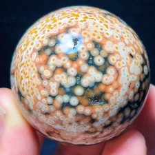 Rare 145G Natural Beautiful Ocean Jasper Sphere Healing Agate Madagascar L7981 picture