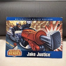 1998 Fisher-Price Rescue Heroes Jake Justice Motorcycle Police Officer picture