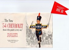 Vintage 1954 Chevrolet Dealer Invitation Mailer Vogel Chevy Mound City Missouri picture