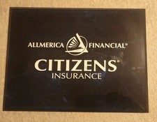 Allmerica Financial Citizens Insurance Deep Blue Acrylic Wall Plaque 9 x 12 Inch picture