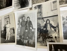 1930s 1940s Vintage Family Photo Lot 20+ Identified Snapshots 1937 1938 1942 picture