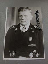 SS WW2 Signature 8th SS Panzer Reg. DAS REICH KNIGHTS CROSS picture