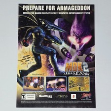 MDK 2 Armageddon PlayStation 2 PS2 Authentic Magazine Ad picture
