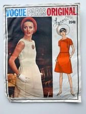 Vintage 1969 Vogue Paris Original 2048 Guy Laroche Dress, Sz 12, Uncut FF picture
