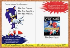 1999 Sonic Official Sega Dreamcast Magazine Promo Original Ad / Promo v1 picture