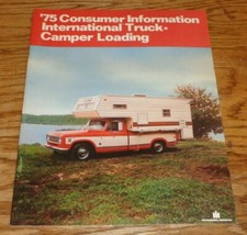 Original 1975 International Truck & Camper Consumer Information Sales Brochure  picture