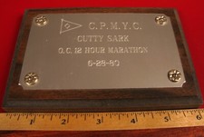 1980 CPMYC CENTRAL PARK MODEL YACHT CLUB 12 HOUR MARATHON RACE CUTTY SARK TROPHY picture