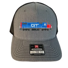 Grand Trunk Western GP38-2 #5722  Richardson Gray Railfan Hat Andy Fletcher picture