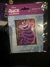 Disney Alice in Wonderland Cheshire Cat stamp pink à la Mode LE400 picture