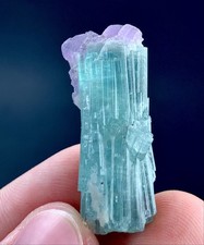 39 Ct Natural Tourmaline with Pink Apatite Crystal Specimen Afghanistan picture