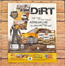 2007 Dirt Xbox 360 PS3 PC Print Ad/Poster Off-Road Racing Video Game Promo Art picture