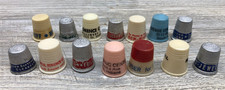 14 Vintage Advertising Thimbles Eckrich Meats Blue Devil Friedman Shelby Shoes + picture