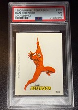 1980 Marvel Terrabusi Daredevil Sticker #235 PSA - 7 N. Mint-RARE-Dan Defensor picture