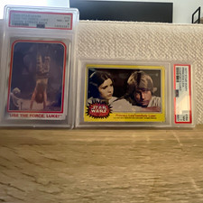 Topps 1977/1980 Star Wars PSA Graded Card Lot of 2 #154 #70 Leia Luke picture