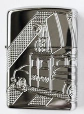 Zippo Car 20th Anniversary Limited Edition Multi-Cut Armor Case Lighter - Rare picture