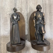 Rare Antique Bronze Bookends 