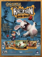 2006 Rayman Raving Rabbids Nintendo Wii GBA Print Ad/Poster Video Game Promo Art picture