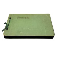 Vintage 20s 30s Snapshot Photo Album 267 B&W Women Auto Motorcycle Mining USA picture