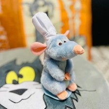 NEW Disney Parks Chef Remy Magnetic Shoulder Pal Plush Doll Ratatouille 15cm USA picture