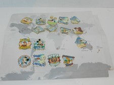 Complete 10-Pin Set Adventures by Disney GREECE + 6 Doubles on Sheet NEW picture