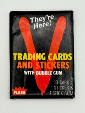 1984 Fleer V ‘They’re Here” Trading Cards One Factory Sealed Wax Pack Vintage picture