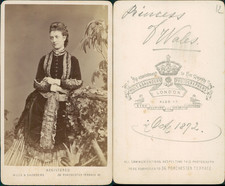 Hills, London, Alexandra of Denmark, Princess of Wales CDV Vintage Albums Cart picture