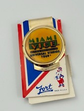 Miami Vice Universal Studios Tour Money Clip Souvenir Vtg 1980s Hollywood picture