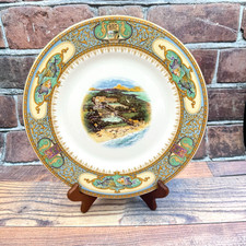 Vintage Elbow Beach Hotel Woods Ivory Ware Decorative Plate Bermuda 1935 England picture