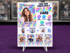 CUSTOM  Personalized HOLOGRAPHIC Holofoil TRADING CARD – YOU ARE THE STAR picture