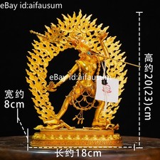 23cm Copper Gilded Naro Kacho Vajrayogini Statue Tibetan Tantric Dakini Decor picture