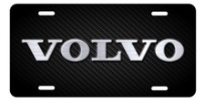 Volvo Inspired Art on Simulated Carbon Fiber Aluminum License Plate Tag picture