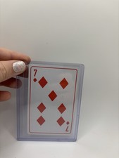 Christian DIOR Single playing Card Red Seven Of Diamonds picture