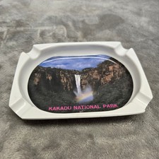Vintage Kakadu National Park Australia Souvenir Ashtray Jim Jim Falls Rainbow picture