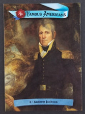 Andrew Jackson President Revolutionary War 2021 Famous American Card #8 (NM) picture