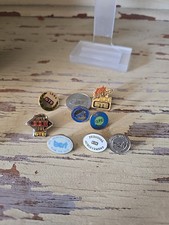 Vtg GTE Telephone Corporate Lapel Pin Lot Super Bowl XXI & XXII Service Awards picture