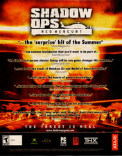 Atari Shadow Ops Red Mercury Vintage 2004 Xbox PC Game Print Ad Poster picture