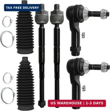 Front Inner Outer Tie Rod End w/Boot fit for Ford, for Lincoln picture