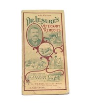 Dr Lesure's Veterinary Remedies Farm Vet Brochure Catalog Keene NH Early 1900's picture