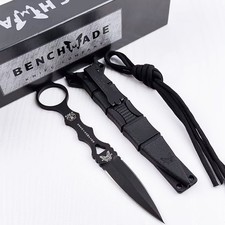 Benchmade 176BK SOCP Dagger Black Sheath Fixed 440C Stainless Steel Black Knife picture