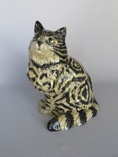 Rare Beswick England Grey Swiss Roll Cat 1867 ~ Beautiful picture